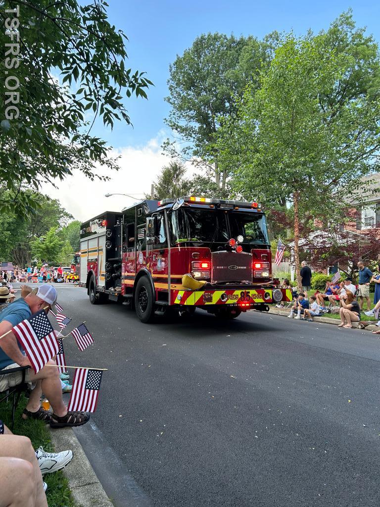 TSFR Supports Wyomissing 4th of July Parade Township of Spring Fire